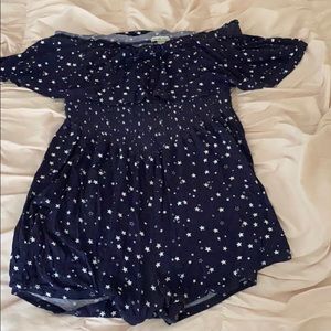 Off the shoulder, romper